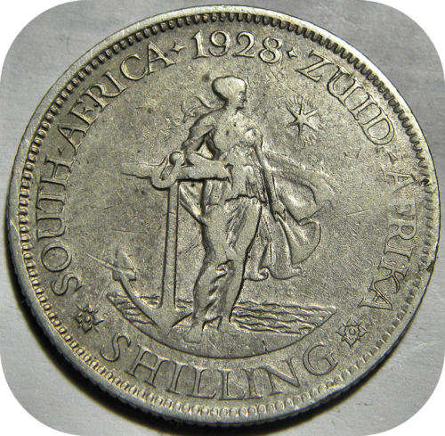 Bargain SA Union:  1928 1 Shilling 1/- below R500!
