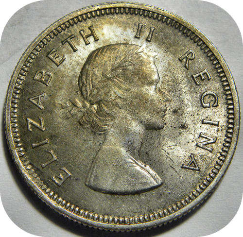 Top Grade SA Union: 1954 2 Shilling 2/- in Lustrous UNC!