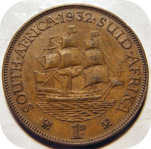 Top Grade SA Union:  1932 Penny in AEF below R500!!