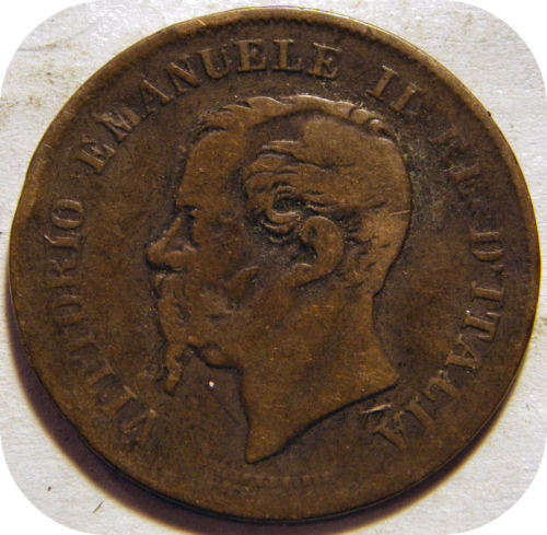 1861 5 Centemos Vittoria Emanuele Italia
