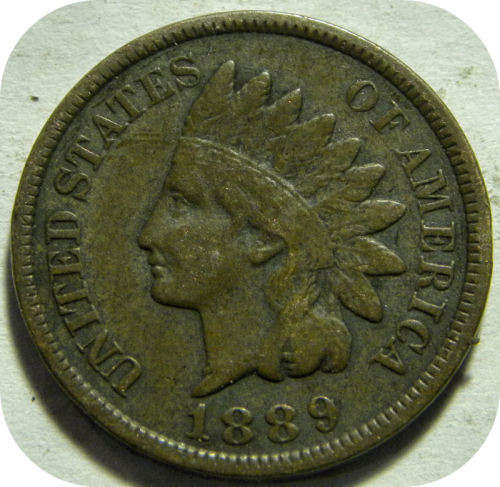 Ultra rare USA Indian Head specimen:  1889 Cent