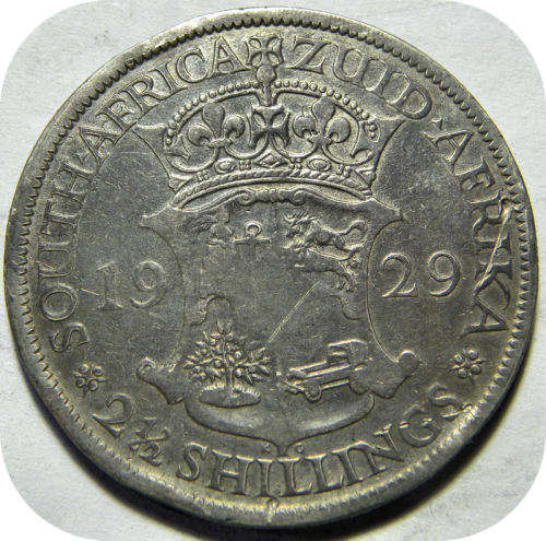 SA Union 1929 Halfcrown - Below R300