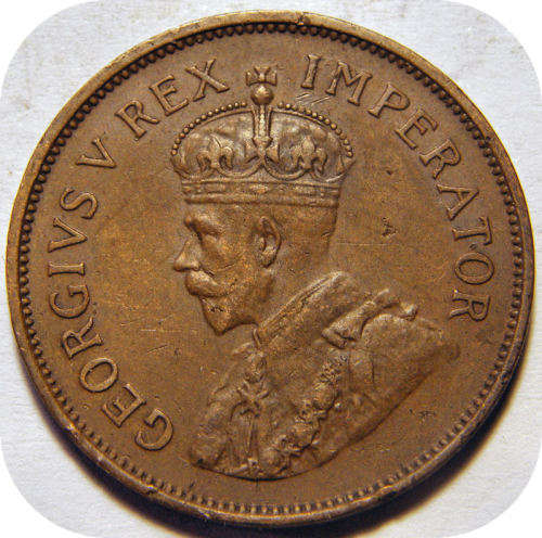 SA Union:  1936 Half Penny in EF