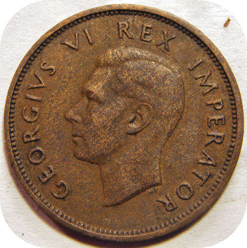 Bargain SA Union:  1938 Half Penny below R150!