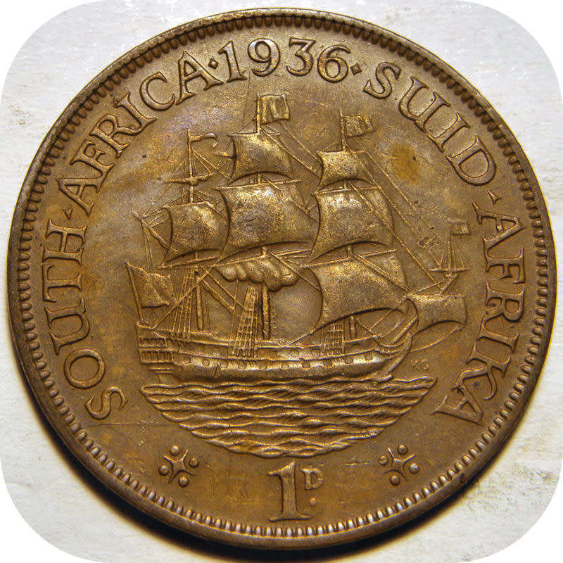 Top Grade SA Union: 1936 Penny 1d in EF below R200!!