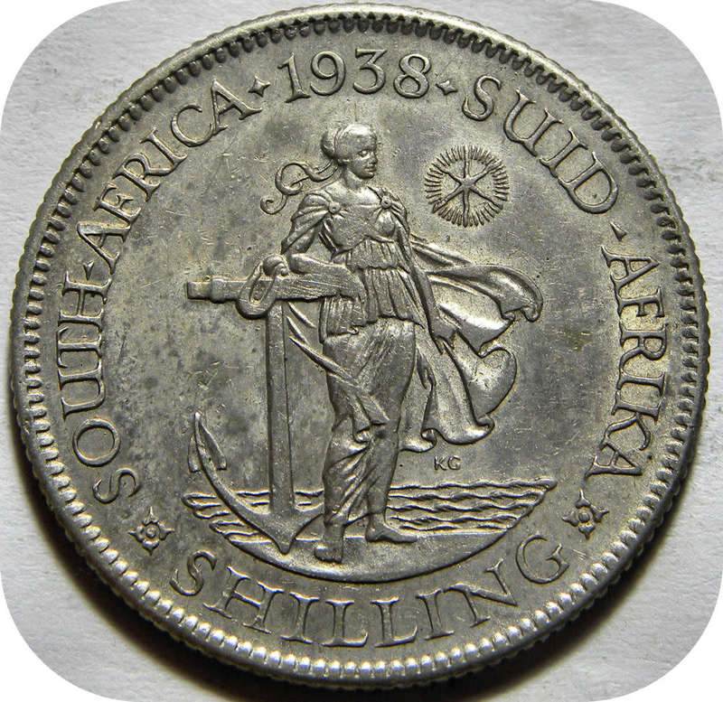 Top Grade SA Union: The Rare 1938 Shilling in EF!