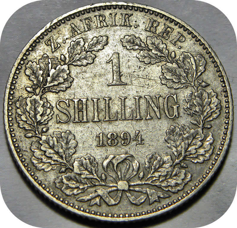 Top Grade ZARs:  1894 Shilling in A/UNC!!