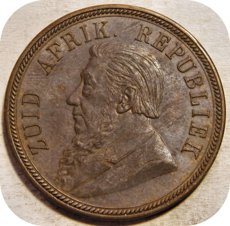 Top Grade ZARs:  1892 Penny 1d in UNC!!  Superb strike!