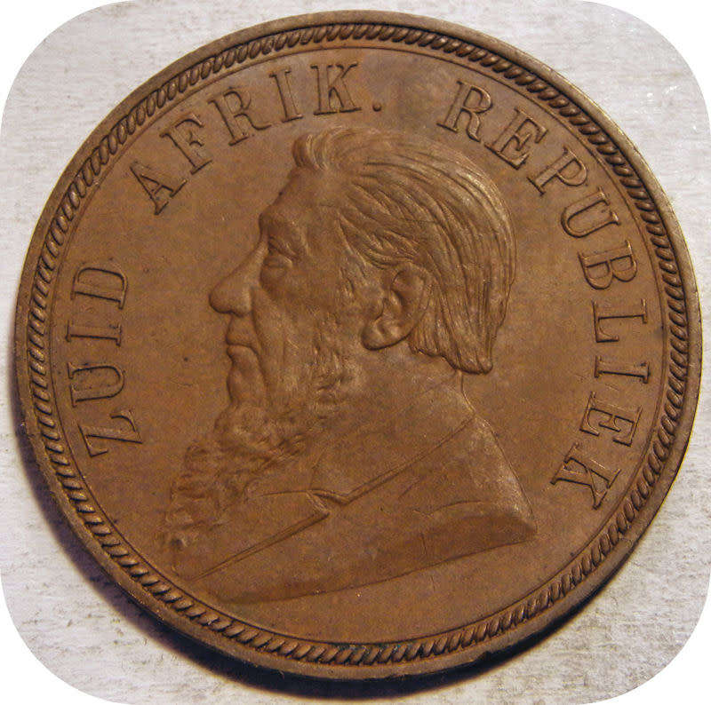 Top Grade ZARs:  Brown 1894 Penny 1d in A/UNC!!
