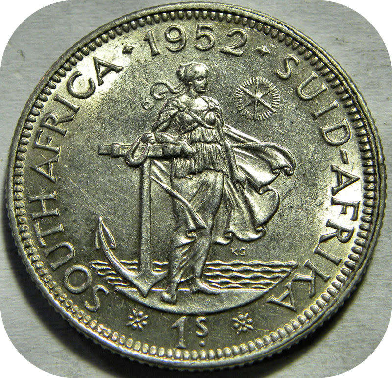 Top  Grade SA Union: Lustrous 1952 1 Shilling 1/- in Brilliant UNC!