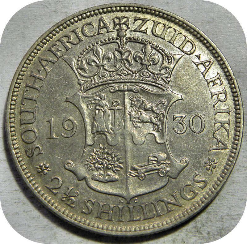 Bargain SA Union: 1930 Halfcrown 2/6 in AEF!!