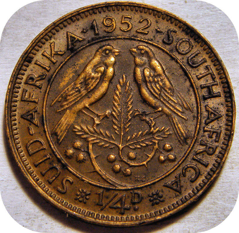 Bargain SA Union:  1952 1/4d Farthing in UNC!