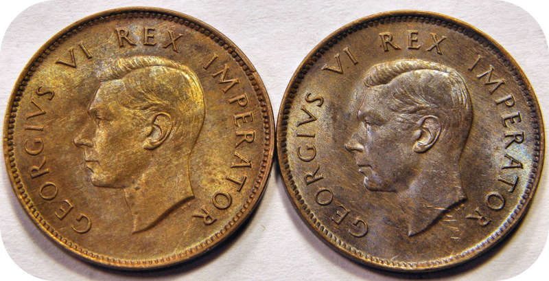 Top Grade SA Union:  1945 Farthing 1/4d in A/UNC!  Bid per coin.