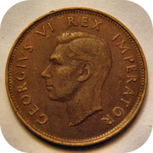 Top Complete 1943 Union set at R1: The Half penny 1/2d
