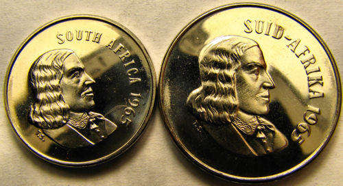 Cameo Proof  5c & 10c Sale:  1965 Van Riebeeck
