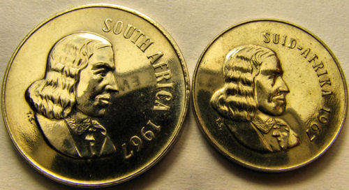 Cameo Proof  5c & 10c Sale:  1967 Van Riebeeck