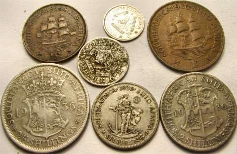 1936 SA Union set.  74 Years old!  For just R1...