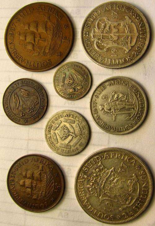 1937 SA Union set.  73 Years old!  For just R1...