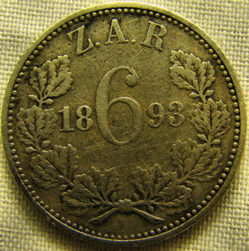 1893 ZAR Sixpence 6d "the true market value?" {R1 sale}