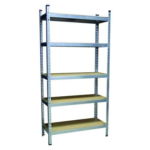 Shelf - 5 Tier Galvanised Shelf 1800x900x380mm (Pro-Shelf)