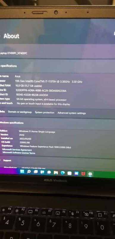 Gaming Beast , i7 3.30Ghz 11th Gen, RTX 3050 4GB DDR6, 16GB RAM, 512GB Nvem, 2.8K 2880x1800 Display
