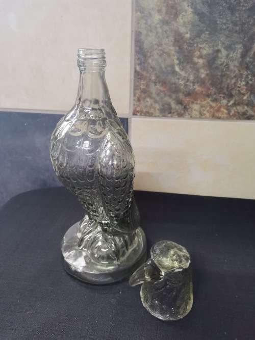Vintage Glass Eagle Decanter
