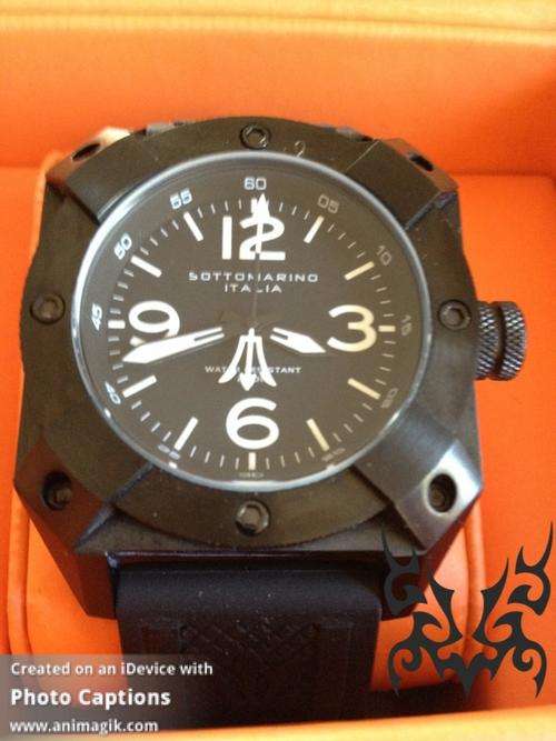 Sottomarino Italia Squale Martello Ceramic XL Divng Watch- Rare Bell & Ross Look