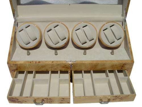 Watch Winder MONACO DESIGN.QUAD Automatic Burlwood.NEW 2012!