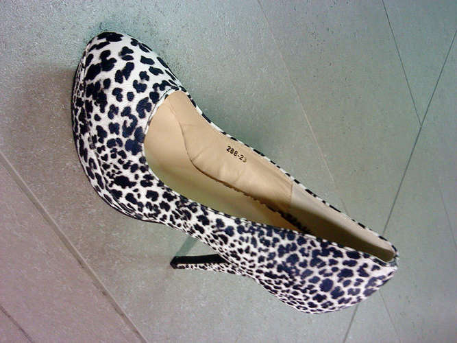Leopard Print Ladies High Heel 2 colours Brown and Black , shoes