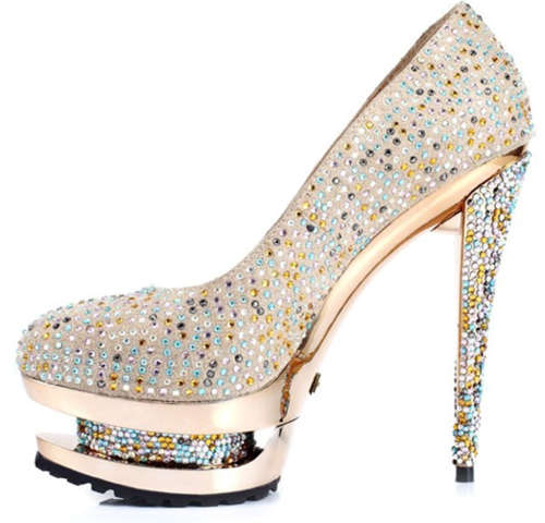 Gorgeous Hand Made Genuine Leather Diamanted High Heel with 7999 Crystals Size 2-8
