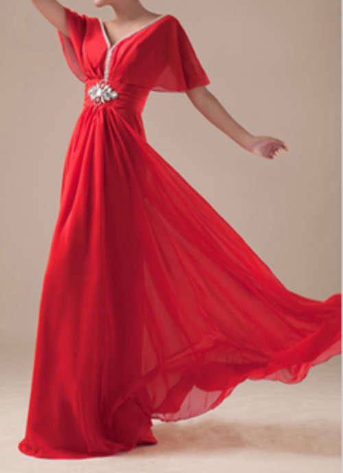 *Special* Sexy V-Neck Chiffon Cocktail Dress, Casual / Formal dress Available in 6 colour