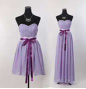 Chiffon Dress with Ribbon, Bridesmaids dress