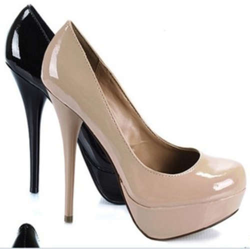 Sexy 13cm Patent High Heel in Nude / Black / Pink / Rose Pink / Blue Size 2-8