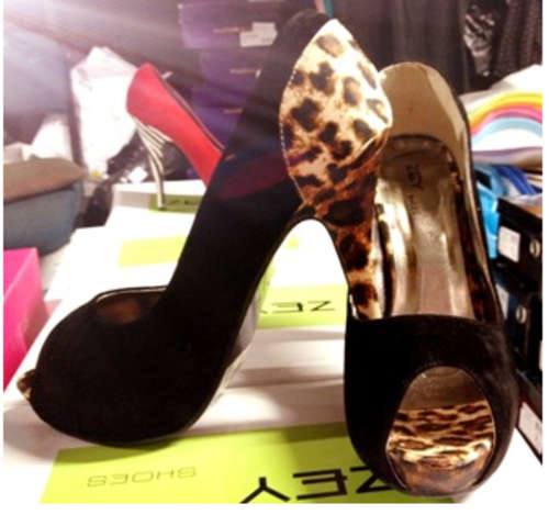 **HOT SALE** ! Limited Stock Stunning Peep Toe Leopard Print Suede High Heel Size 3-8