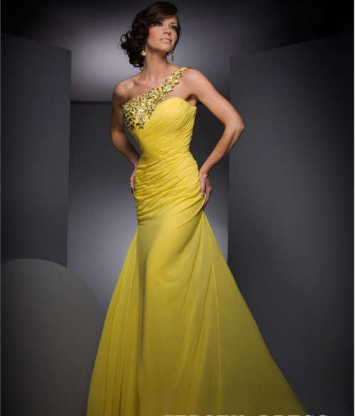 Sexy One Shoulder Sequined Formal/ Matric Dance/ Evening Dress