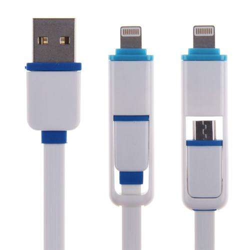 Lightning USB Micro 2in1 cable | Travel charger