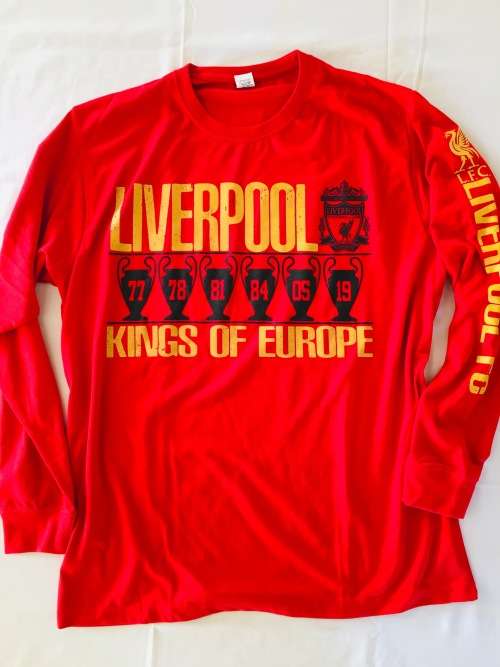 Liverpool FC Longsleeve T-shirt KINGS OF EUROPE Size XL