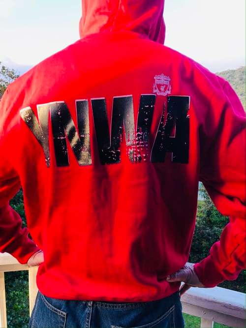 LIVERPOOL FC HOODIE - YNWA - LARGE