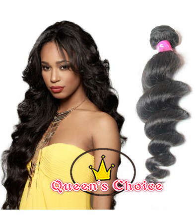 EASTER SALE QUEEN'S CHOICE SLIVER LABEL Brazilian hair x3 -LOOSE WAVE