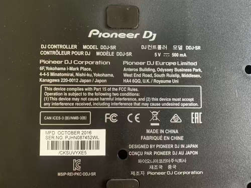 Pioneer DJ DJ Controller, Black (DDJSR)