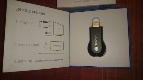 Chrome cast online video to TV adapter