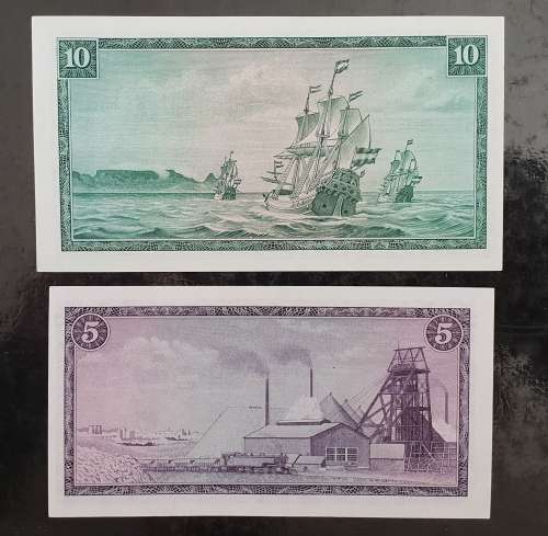 Scarce Missprint T W De Jongh 3rd Issue R10 and R5 -see discription