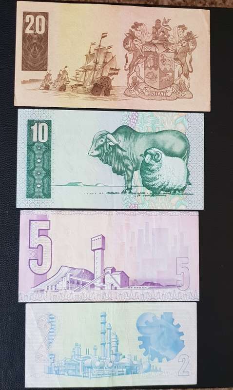 Full set ofT W de Jongh 4th issue notes
