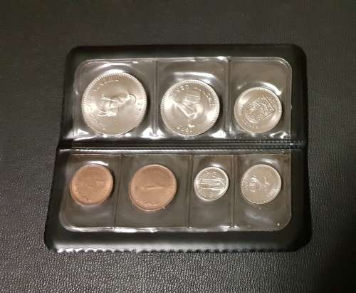 1970's Uncirculated set of Rhodesian coins in original sleeve