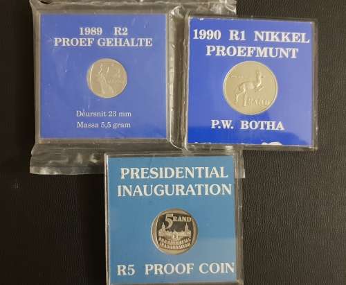 Three In One. Forget double trouble. 1989 Proof R2, 1990 Proof R1 and 1994 Proof Inauguration R5