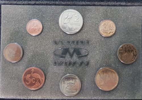1990 Uncirculated Coin Set. R1 bust of  P W Botha