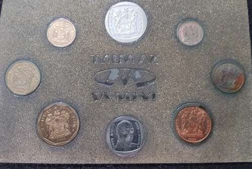 1990 Uncirculated Coin Set. R1 bust of  P W Botha