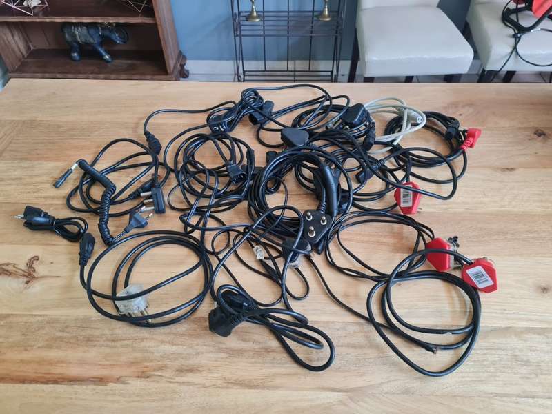 Job lot of PC power cables