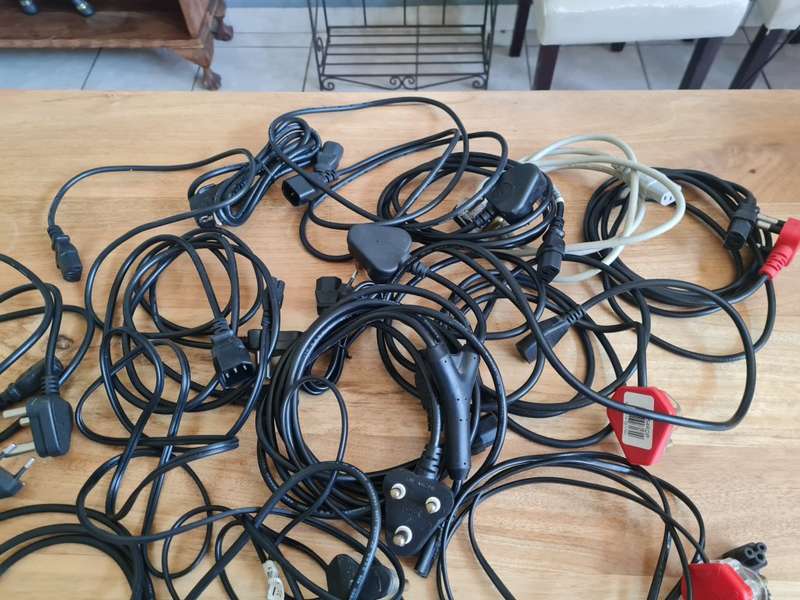 Job lot of PC power cables