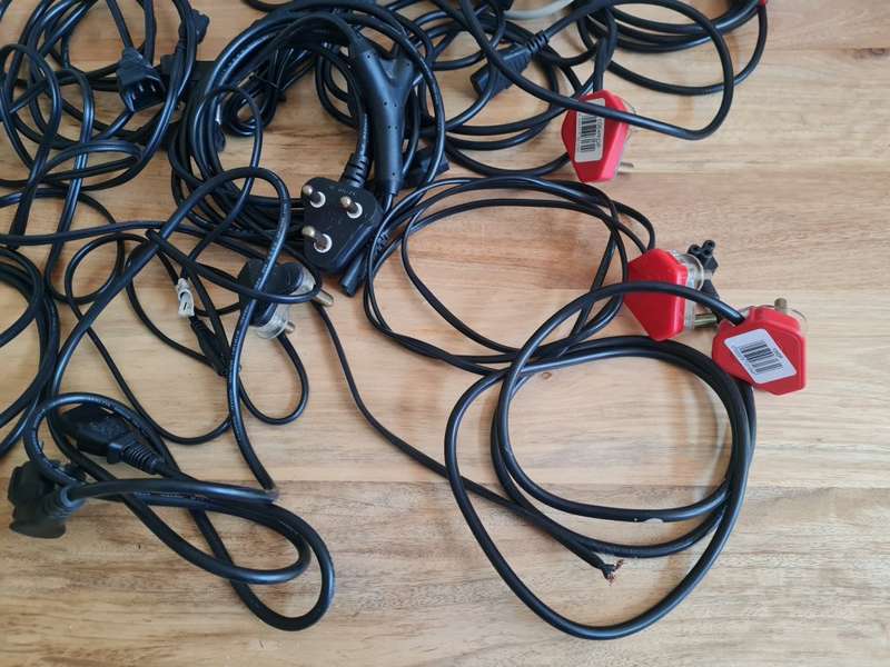 Job lot of PC power cables